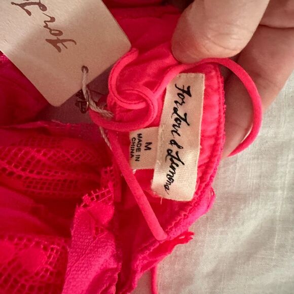 For Love and Lemons Women’s Medium Top Large Bottom Avalon Flemenco Set New NWT - Picture 7 of 10